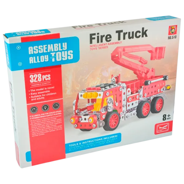 Конструктор Assembly Alloy Toys Fire Truck Пожарная машина/ Разноцветный photo 1 Конструктор Assembly Alloy Toys Fire Truck Пожарная машина/ Разноцветный photo 1