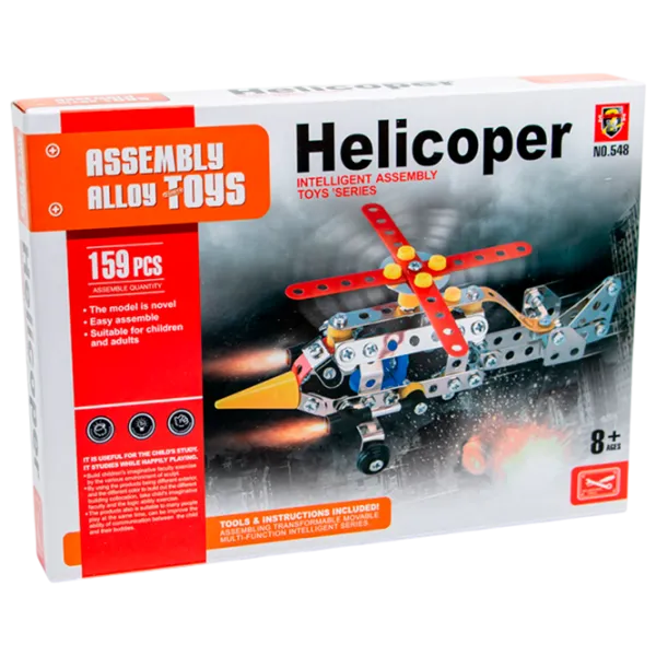 Конструктор Assembly Alloy Toys Helicopter Helicopter/ Разноцветный photo 1 Конструктор Assembly Alloy Toys Helicopter Helicopter/ Разноцветный photo 1