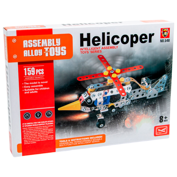 Конструктор Assembly Alloy Toys Helicopter Helicopter/ Разноцветный photo 1 Конструктор Assembly Alloy Toys Helicopter Helicopter/ Разноцветный photo 1