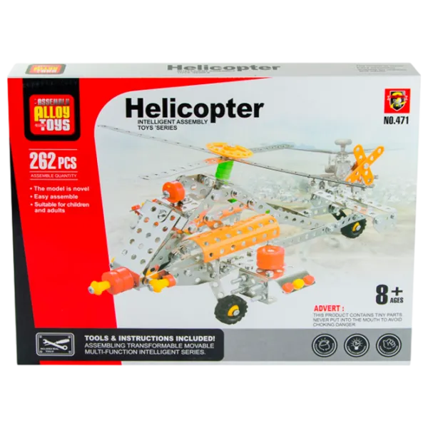 Конструктор Assembly Alloy Toys Helicopter Helicopter/ Разноцветный photo 1 Конструктор Assembly Alloy Toys Helicopter Helicopter/ Разноцветный photo 1