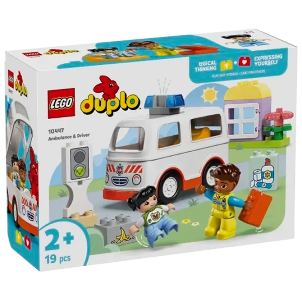 Constructor LEGO Ambulance & Driver Figuri/ Multicolor photo 1 Constructor LEGO Ambulance & Driver Figuri/ Multicolor photo 1
