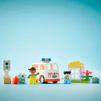 Constructor LEGO Ambulance & Driver Figuri/ Multicolor photo 5