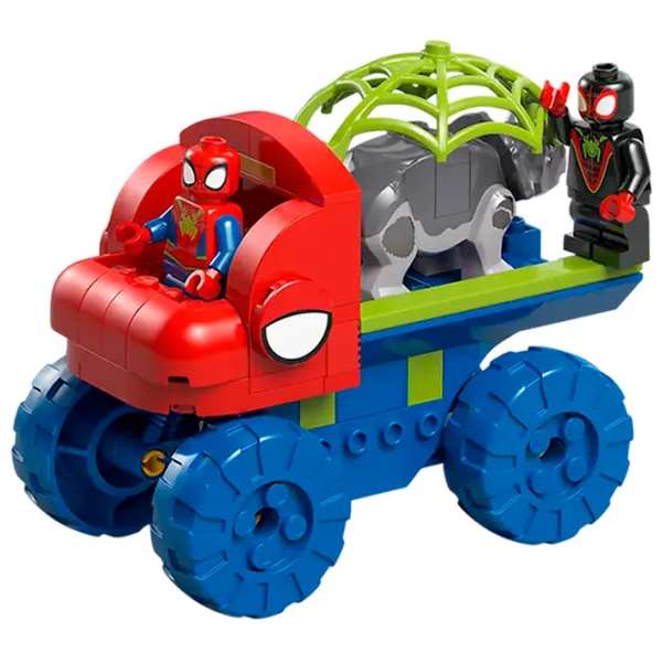 Constructor LEGO Team Spidey Dino Crawler Rescue Animale/ Multicolor photo 4