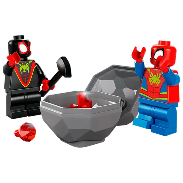 Constructor LEGO Team Spidey Dino Crawler Rescue Animale/ Multicolor photo 5