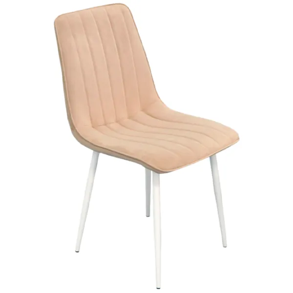 Обеденные стол со стульями Evelin DT 431-1R+4 (XR-154Wh) Прямоугольная / ДСП / Light Beige photo 2