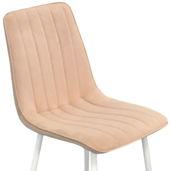 Обеденные стол со стульями Evelin DT 431-1R+4 (XR-154Wh) Прямоугольная / ДСП / Light Beige photo 3