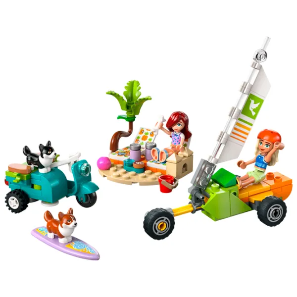 Constructor LEGO Surfing Dogs and Scooter Adventure Figuri/ Multicolor photo 2