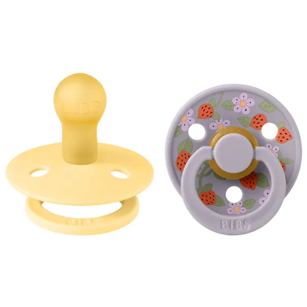Suzetă cu tetina rotundă Bibs X Liberty 11019101  Unisex / 0 luni - 6 luni / Latex / Strawberries photo 1