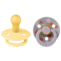 Suzetă cu tetina rotundă Bibs X Liberty 11019101  Unisex / 0 luni - 6 luni / Latex / Strawberries