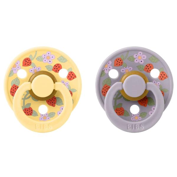 Suzetă cu tetina rotundă Bibs X Liberty 11019101  Unisex / 0 luni - 6 luni / Latex / Strawberries photo 2