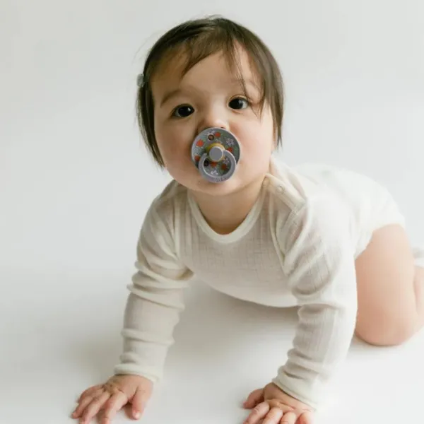 Suzetă cu tetina rotundă Bibs X Liberty 11019101  Unisex / 0 luni - 6 luni / Latex / Strawberries photo 4