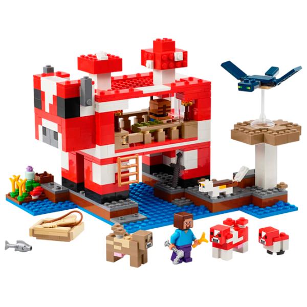 Constructor LEGO The Mooshroom House Animale/ Multicolor photo 3