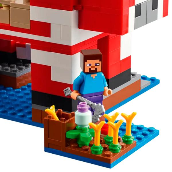 Constructor LEGO The Mooshroom House Animale/ Multicolor photo 6