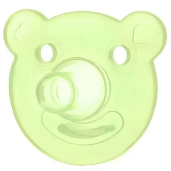 Соска ортодонтическая BabyJem 763 Унисекс / 0 месяцев - 3 месяцев / Силикон / Зеленый photo 1