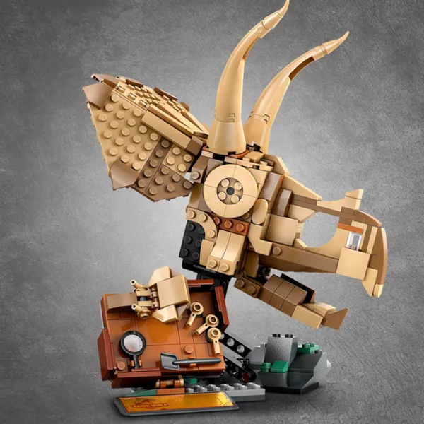 Constructor LEGO Dinosaur Fossils: Triceratops Skull Figuri/ Multicolor photo 3