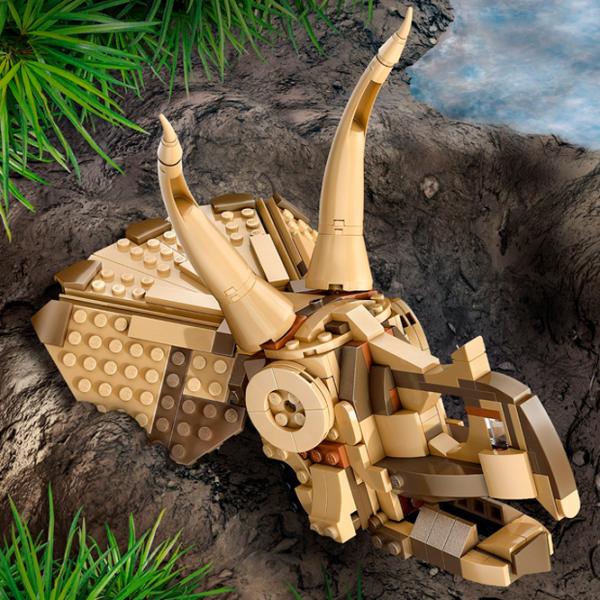 Constructor LEGO Dinosaur Fossils: Triceratops Skull Figuri/ Multicolor photo 4