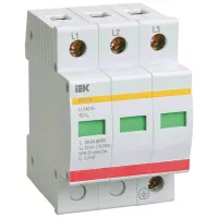 Ограничители импульсного перенапряжения IEK ОПС1-B 400 В / 3