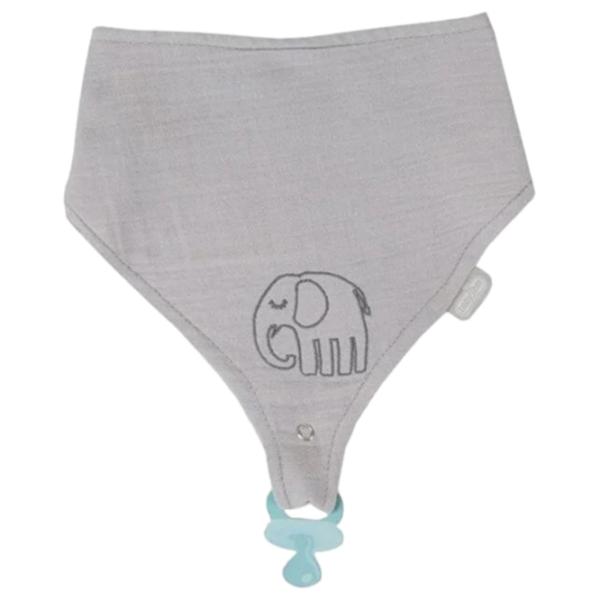 Слюнявчик BabyJem 837 Классическая / Хлопок / Серый photo 1 Слюнявчик BabyJem 837 Классическая / Хлопок / Серый photo 1