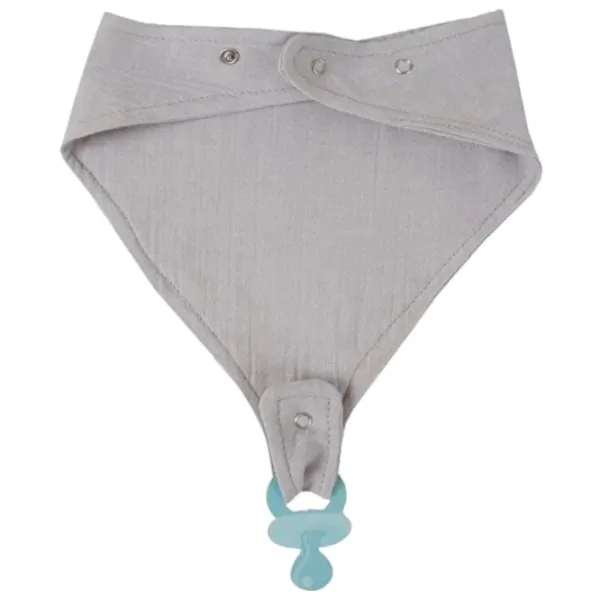 Слюнявчик BabyJem 837 Классическая / Хлопок / Серый photo 2 Слюнявчик BabyJem 837 Классическая / Хлопок / Серый photo 2