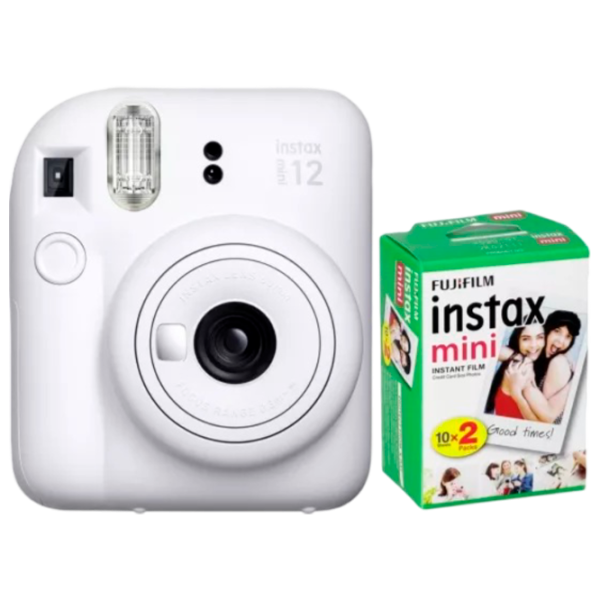Cameră foto FujiFilm Instax Mini 12 + Film Mini / White photo 1
