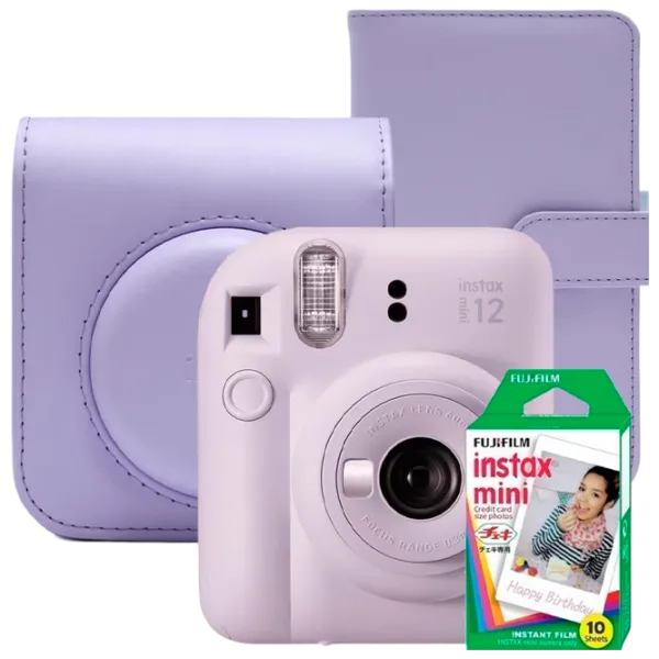 Cameră foto FujiFilm Instax Mini 12 + Film Mini Case / Purple photo 1