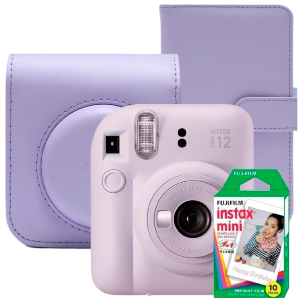 Cameră foto FujiFilm Instax Mini 12 + Film Mini Case / Purple photo 1
