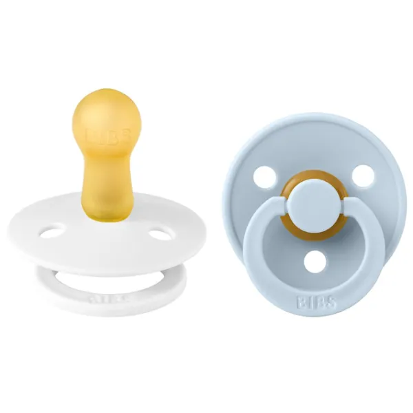 Соска круглая Bibs Colour 120349  Унисекс / 6 месяцев - 18 месяцев / Латекс / Детский голубой photo 1