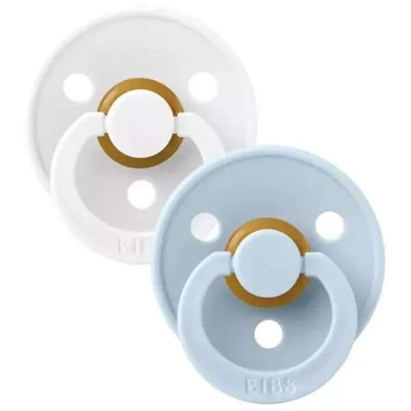 Соска круглая Bibs Colour 120349  Унисекс / 6 месяцев - 18 месяцев / Латекс / Детский голубой photo 2