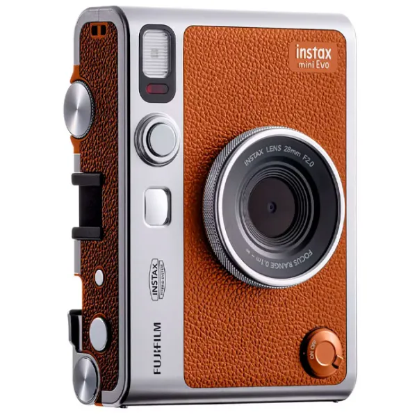 Фотоаппарат FujiFilm Instax Mini Evo  CMOS/ Коричневый photo 3 Фотоаппарат FujiFilm Instax Mini Evo  CMOS/ Коричневый photo 3