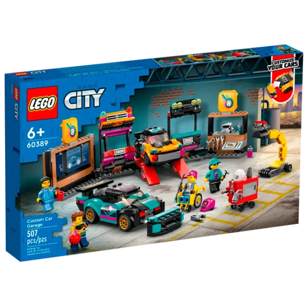 Constructor LEGO Custom Car Garage Figuri/ Multicolor photo 1