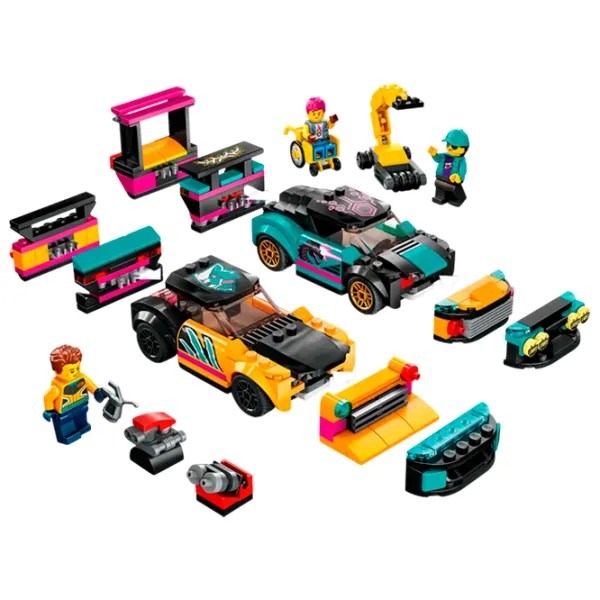 Constructor LEGO Custom Car Garage Figuri/ Multicolor photo 2
