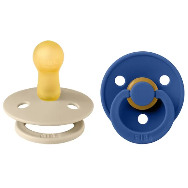 Suzetă cu tetina rotundă Bibs Colour 120427  Unisex / 6 luni - 18 luni / Latex / Cornflower photo 1
