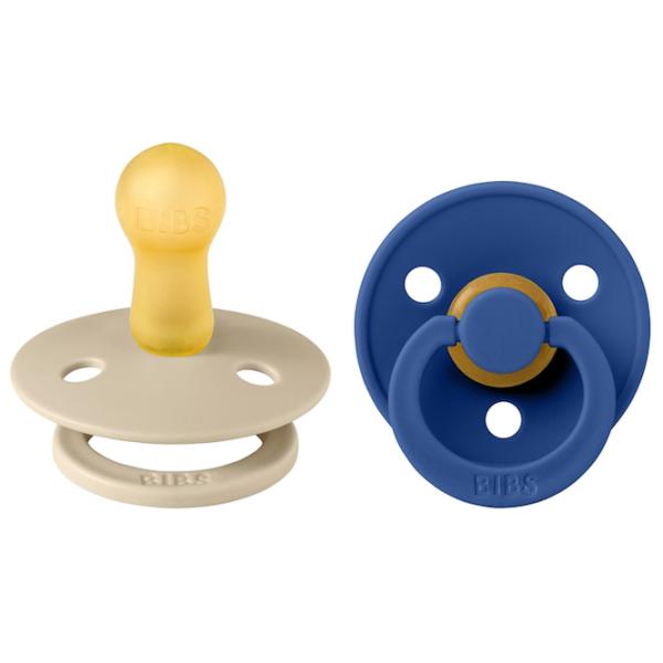 Suzetă cu tetina rotundă Bibs Colour 120427  Unisex / 6 luni - 18 luni / Latex / Cornflower photo 1