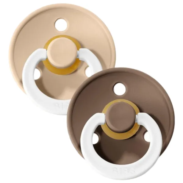 Suzetă cu tetina rotundă Bibs Colour Glow 110244  Unisex / 0 luni - 6 luni / Latex / Vanilla photo 2 Suzetă cu tetina rotundă Bibs Colour Glow 110244  Unisex / 0 luni - 6 luni / Latex / Vanilla photo 2