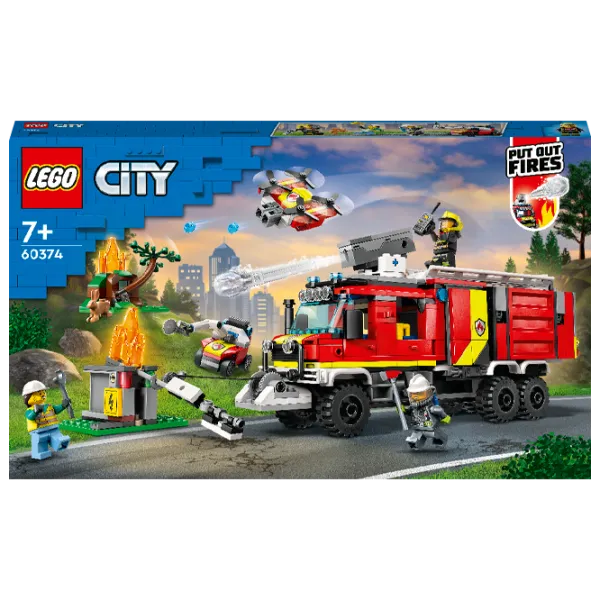 Constructor LEGO Fire Command Truck Figuri/ Multicolor photo 1