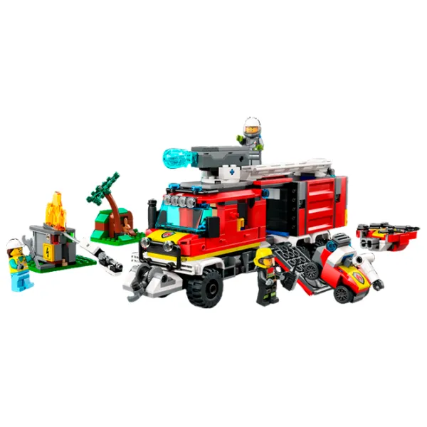 Constructor LEGO Fire Command Truck Figuri/ Multicolor photo 2