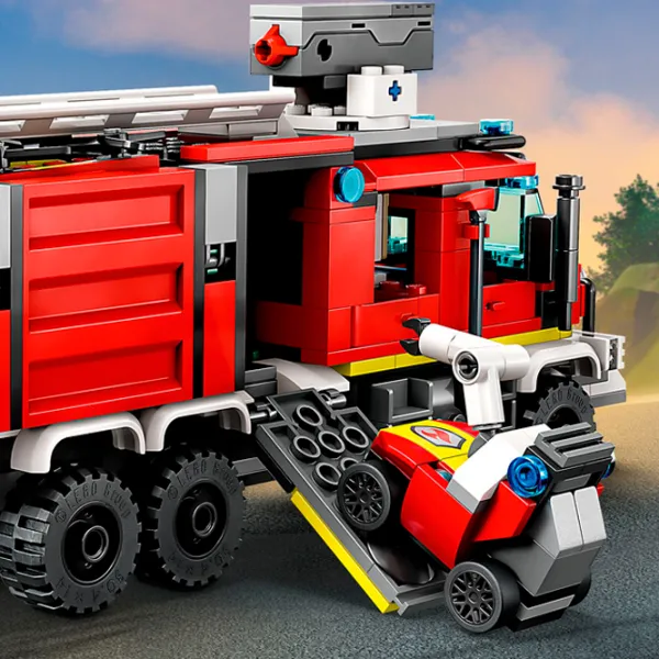 Constructor LEGO Fire Command Truck Figuri/ Multicolor photo 3