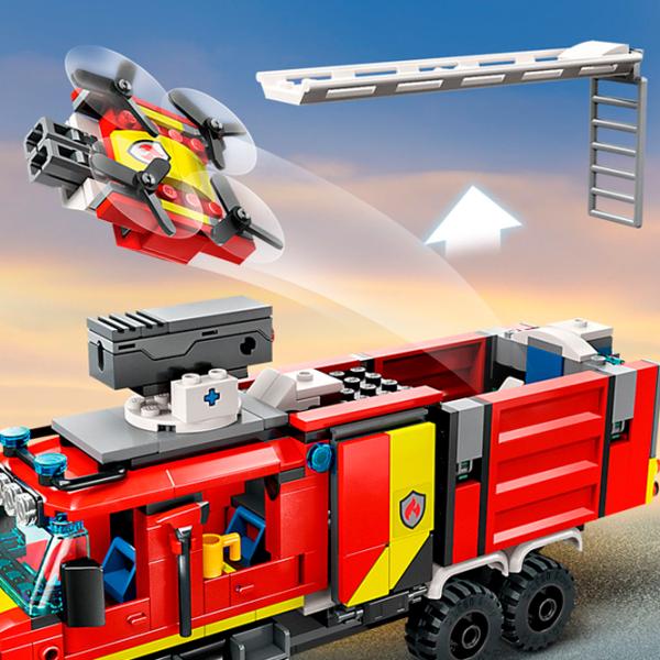 Constructor LEGO Fire Command Truck Figuri/ Multicolor photo 4