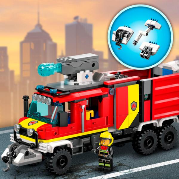 Constructor LEGO Fire Command Truck Figuri/ Multicolor photo 5