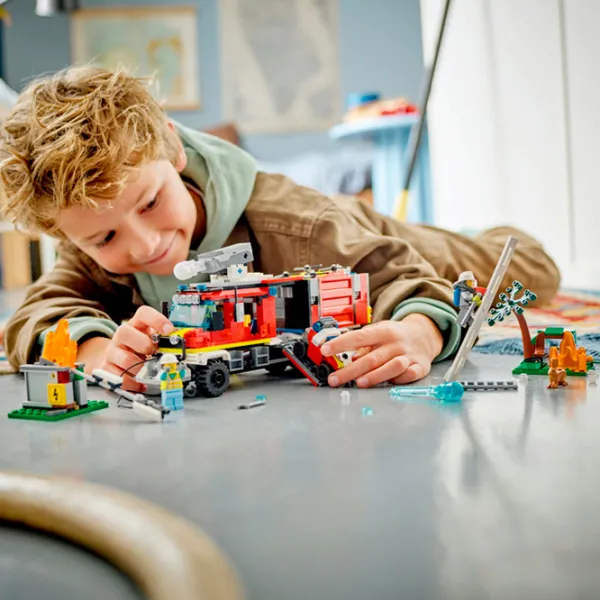 Constructor LEGO Fire Command Truck Figuri/ Multicolor photo 6