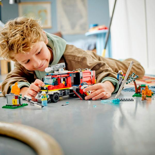 Constructor LEGO Fire Command Truck Figuri/ Multicolor photo 6