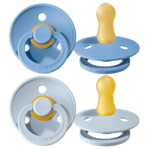Соска круглая Bibs Colour 120214  Унисекс / 6 месяцев - 18 месяцев / Латекс / Детский голубой photo 2