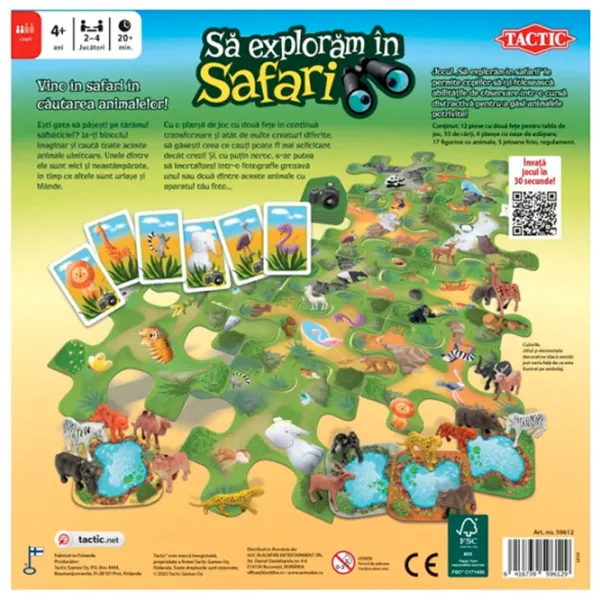 Настольная игра Tactic Давайте исследуем в сафари 4+/ Развитие photo 2
