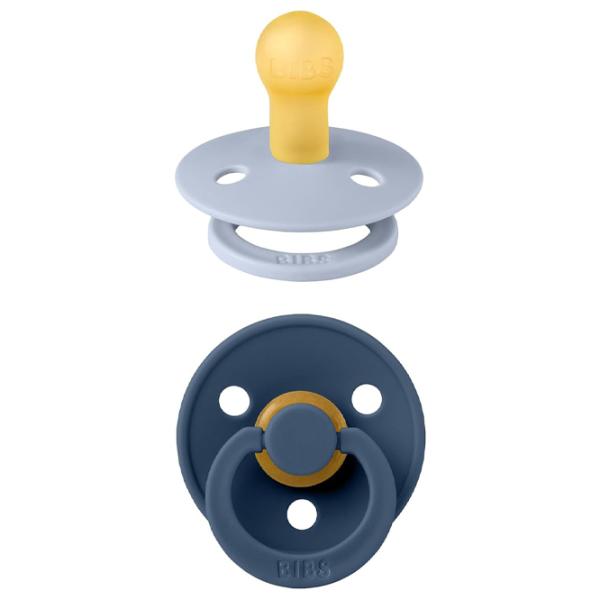 Suzetă cu tetina rotundă Bibs Colour 110428  Unisex / 0 luni - 6 luni / Latex / Steel Blue photo 2
