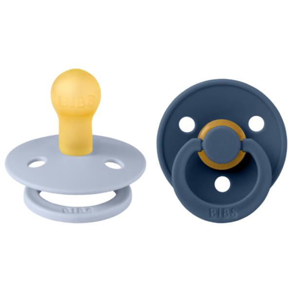 Соска круглая Bibs Colour 120428  Унисекс / 6 месяцев - 18 месяцев / Латекс / Пыльный синий photo 1