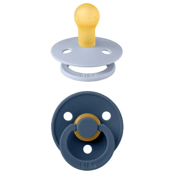 Соска круглая Bibs Colour 120428  Унисекс / 6 месяцев - 18 месяцев / Латекс / Пыльный синий photo 2