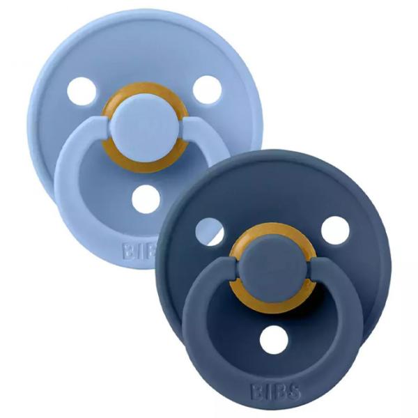 Соска круглая Bibs Colour 120428  Унисекс / 6 месяцев - 18 месяцев / Латекс / Пыльный синий photo 3