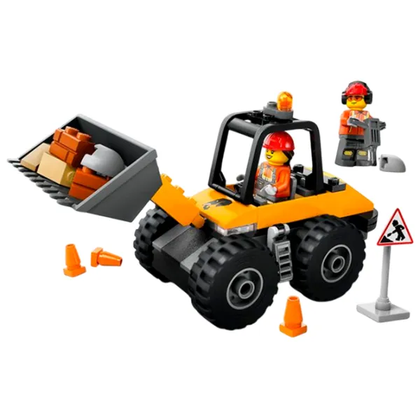 Constructor LEGO Yellow Construction Wheel Loader Figuri/ Multicolor photo 3