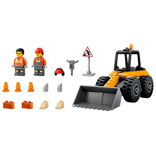 Constructor LEGO Yellow Construction Wheel Loader Figuri/ Multicolor photo 4