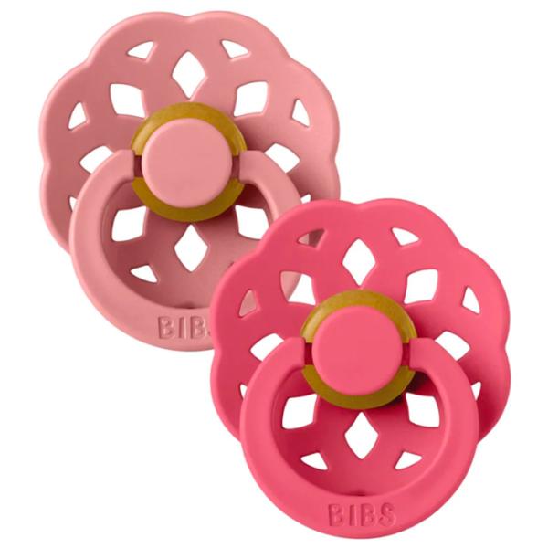 Suzetă cu tetina rotundă Bibs Boheme 230143  Pentru fetițe / 0 luni - 6 luni / Latex / Coral photo 6